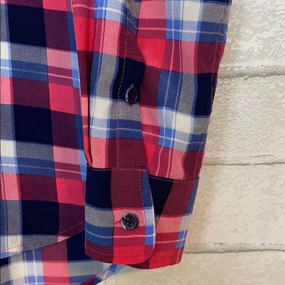 Equipment Julian Clean Paramount Plaid Blouse M - Picture 5 of 9